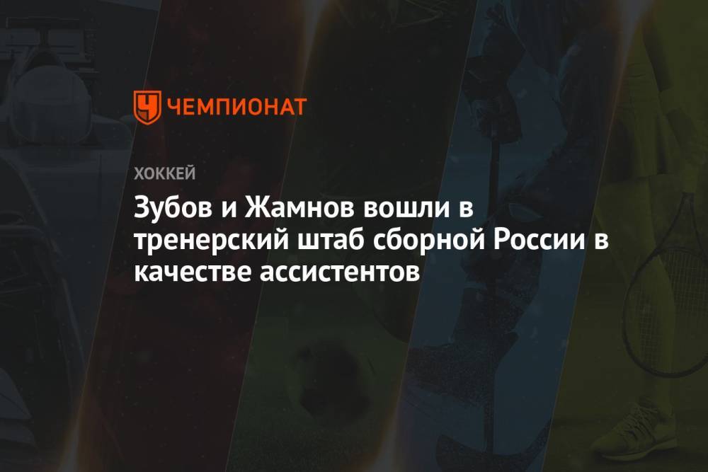 Зубов и Жамнов вошли в тренерский штаб сборной России в качестве ассистентов