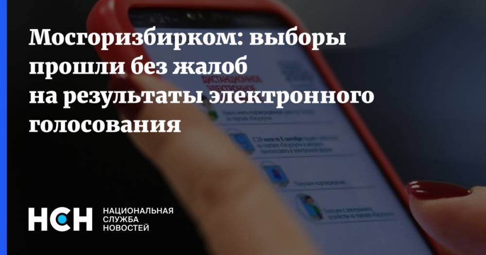 Мосгоризбирком: выборы прошли без жалоб на результаты электронного голосования