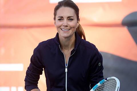 Мини-юбка и ракетка: Кейт Миддлтон сыграла в теннис с чемпионами турнира US Open