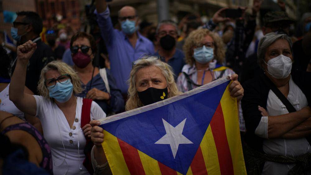 В Барселоне отпраздновали освобождение Карлеса Пучдемона из-под стражи