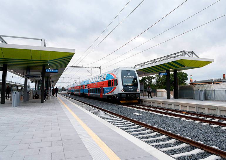 В Праге открыли новую железнодорожную станцию