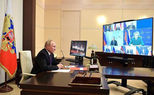 Видеозапись встречи Путина с руководителями парламентских партий