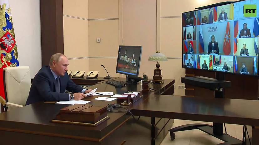 Встреча Путина с избранными главами регионов