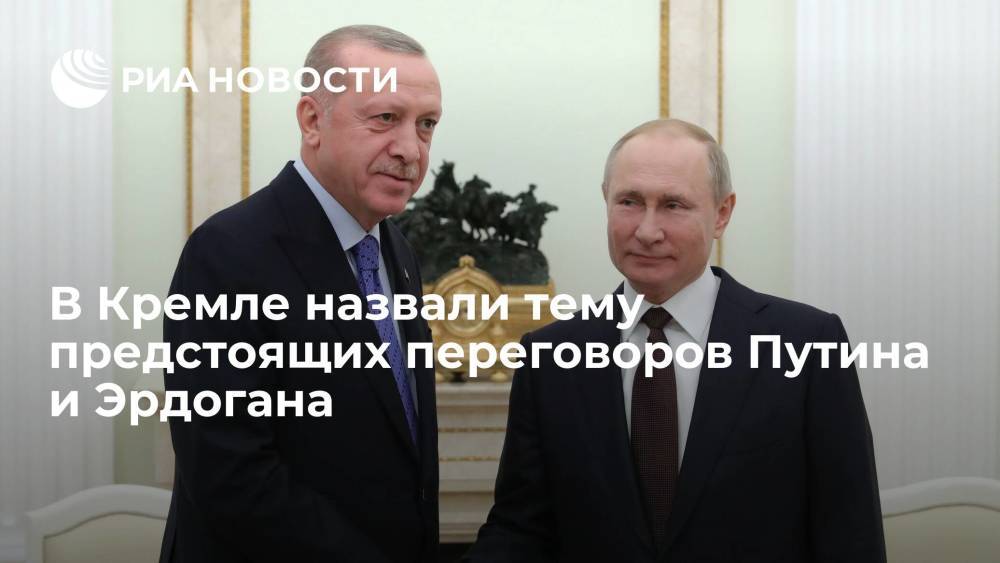 Песков: Путин и Эрдоган будут обсуждать ситуацию в Сирии, включая Идлиб