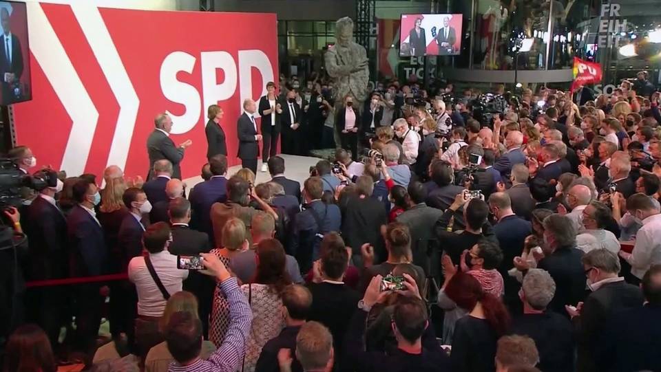 Социал-демократическая партия выиграла парламентские выборы в Германии