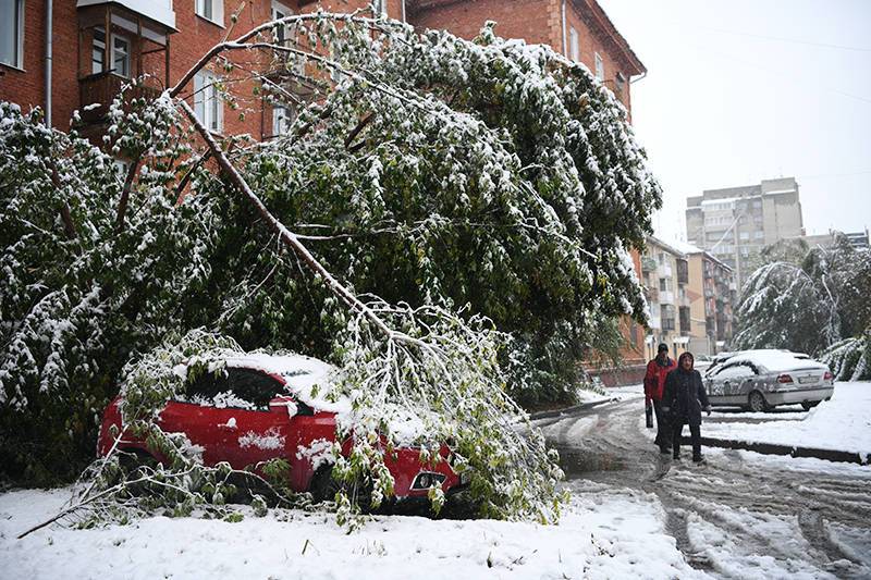 Дожди на Кубани и снегопады в Кузбассе: Россия оказалась во власти непогоды