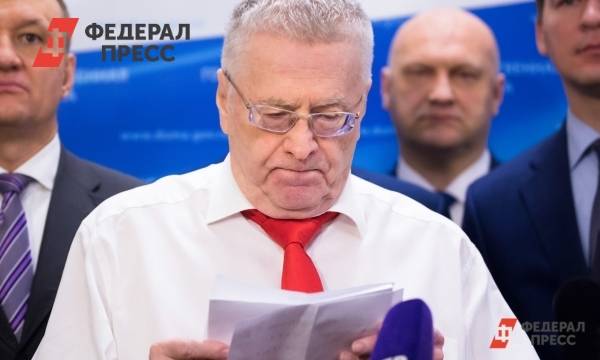 Жириновский спросит у Владимирова про водопровод