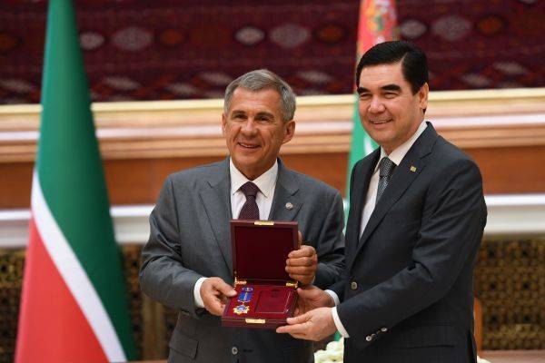 Состоялась встреча президента Туркмении с президентом республики Татарстан