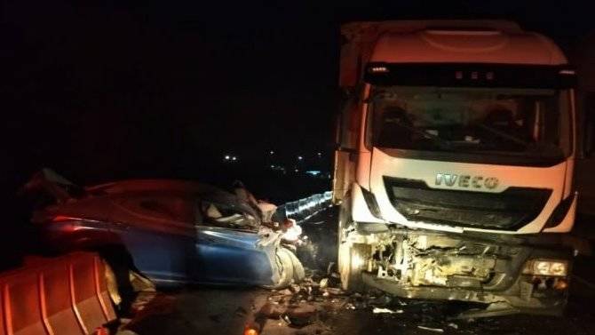 Смертельное ДТП в Чувашии — водитель Hyundai выехал на встречную полосу прямо под грузовик