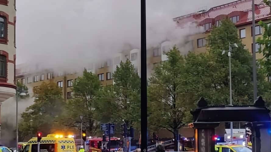 В шведском Гетеборге в жилом доме прогремел мощный взрыв, госпитализированы до 25 человек (ВИДЕО)