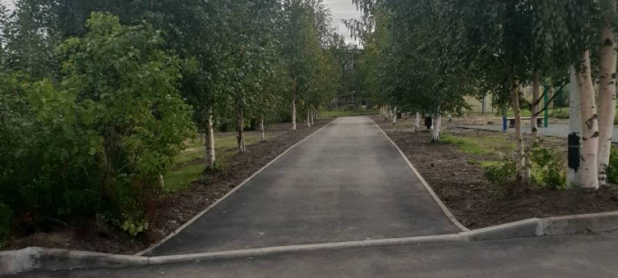 В поселке Карелии отремонтировали пешеходную дорожку за 1,2 млн рублей