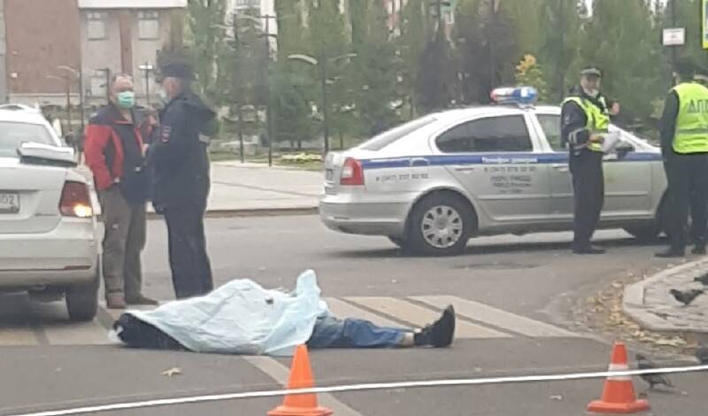 В центре Уфы мужчина скончался на пешеходном переходе