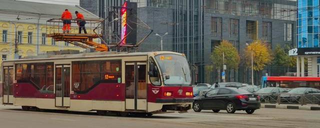 На улице Советской в Туле запустили тестовый трамвай