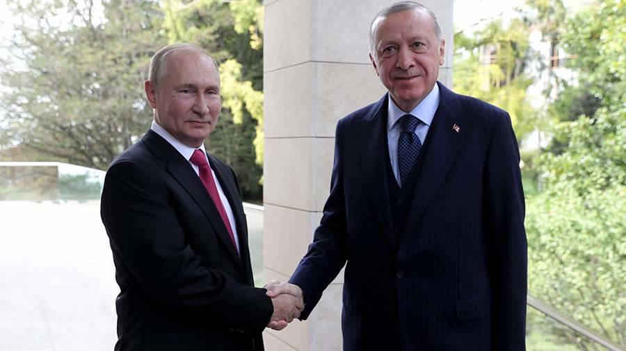 Эрдоган назвал продуктивными переговоры с Путиным