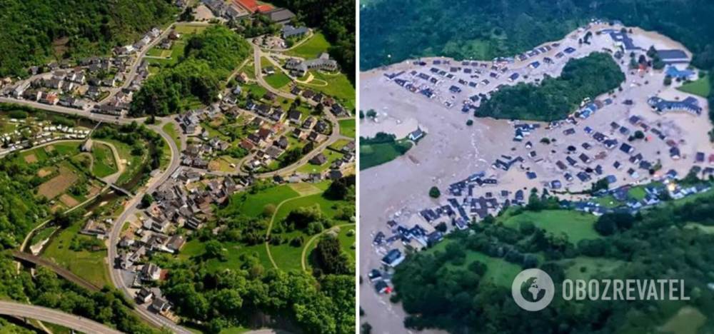 Это лето мы запомним наводнениями: как выглядели пострадавшие города до и после удара стихии