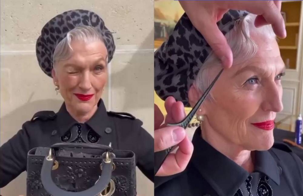 Опубликовано видео, как 73-летняя мама Илона Маска собирается на неделю моды в Париже