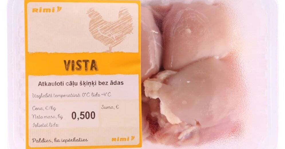 Rimi Latvia изымает из торговли куриные окорочка без костей и кожи производства SuperDrob S.A.