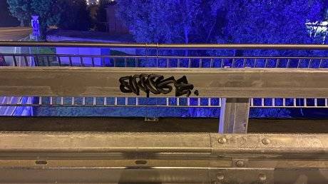 В Пензе хулиганы изрисовали еще не открытый Бакунинский мост