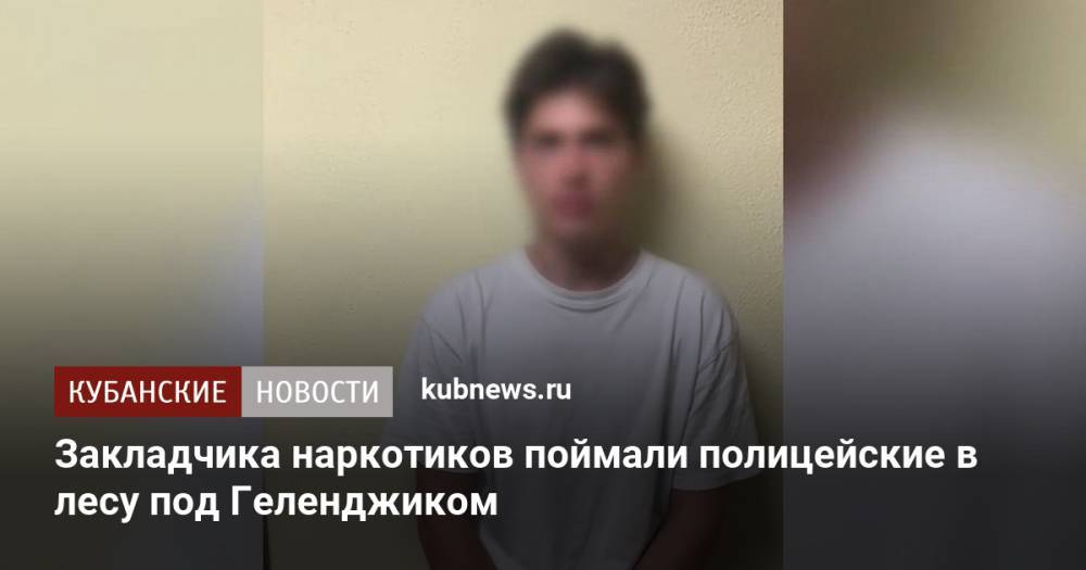 Закладчика наркотиков поймали полицейские в лесу под Геленджиком