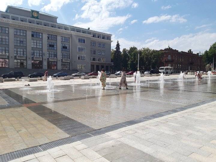 В мэрии Уфы назвали время работы нового фонтана на Советской площади