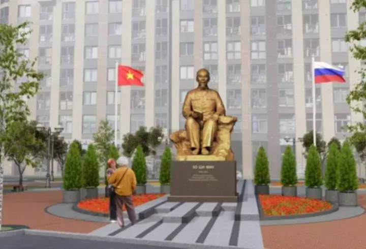 Позолоченный памятник Хо Ши Мину могут установить в Петербурге
