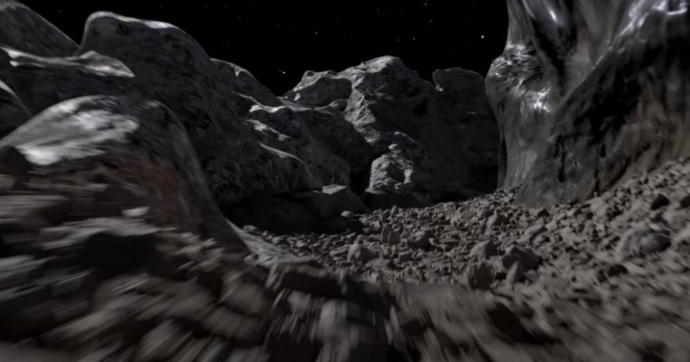 Космическая сокровищница. NASA создало анимацию полета на самый дорогой астероид (видео)