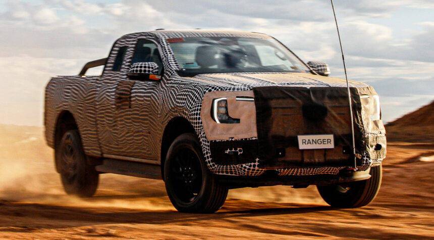 Компания Ford вывела на тесты пикап Ford Ranger нового поколения