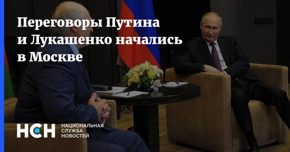 Переговоры Путина и Лукашенко начались в Москве