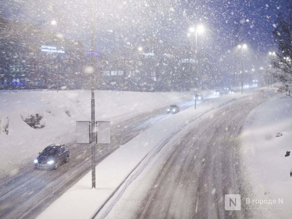 Сильный снег ожидается в Нижегородской области в ночь на 11 января
