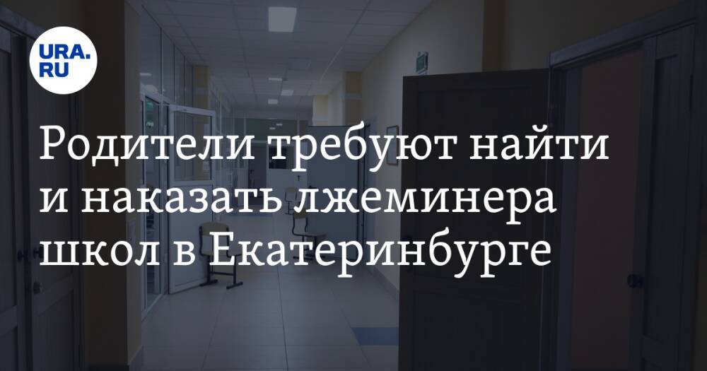 Родители требуют найти и наказать лжеминера школ в Екатеринбурге. «Развлекающиеся неадекваты»
