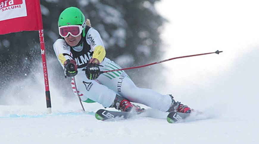 Белорусская горнолыжница Мария Шканова на этапе Кубка мира добилась лучшего результата в карьере