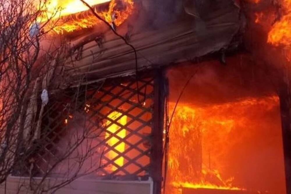 Во Владимирской области пожар уничтожил частный дом