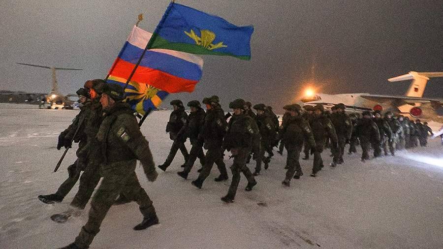 Первые подразделения десантников из состава сил ОДКБ вернулись в Россию