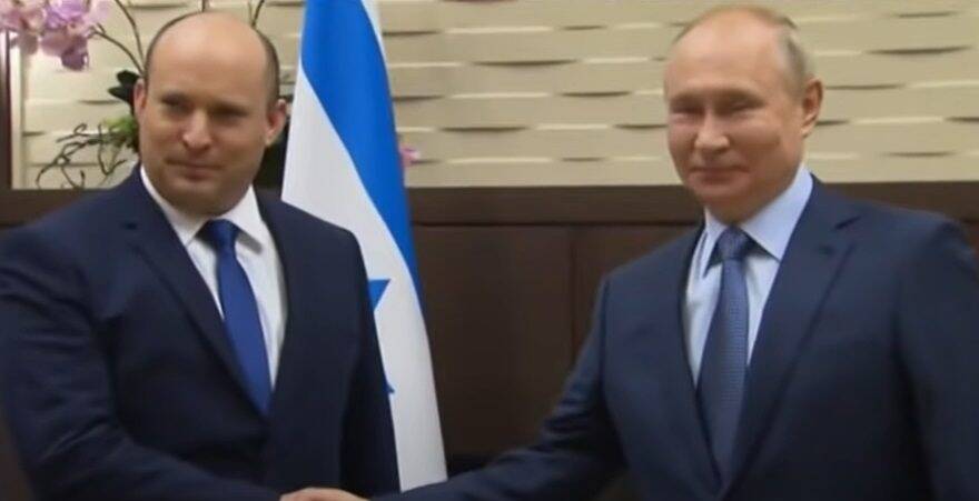 Путин поговорил с премьером Израиля. Беннета пригласили в Питер вместе с женой