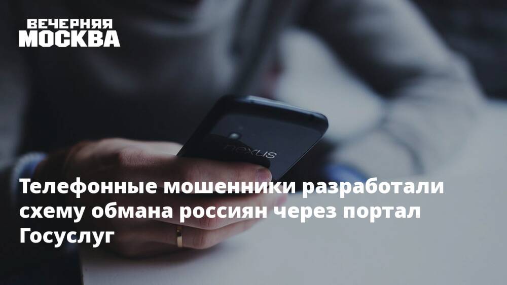Телефонные мошенники разработали схему обмана россиян через портал Госуслуг