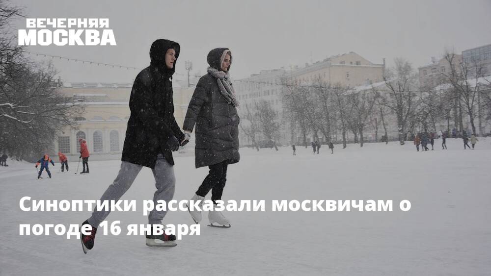 Синоптики рассказали москвичам о погоде 16 января