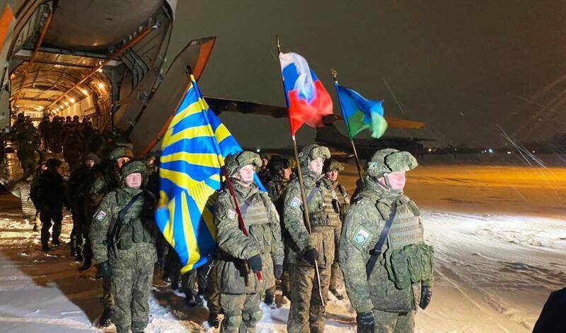 Миротворцы ОДКБ вылетели из Казахстана в Подмосковье
