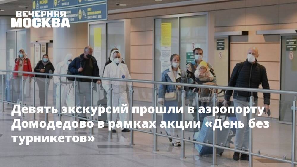 Девять экскурсий прошли в аэропорту Домодедово в рамках акции «День без турникетов»