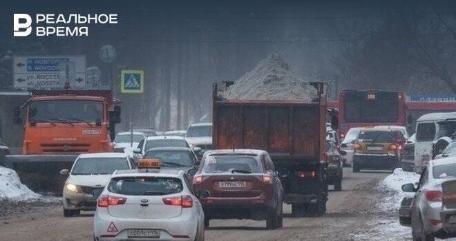 На прошлой неделе с улиц Вахитовского и Приволжского районов Казани вывезли 44 тысячи тонн снега