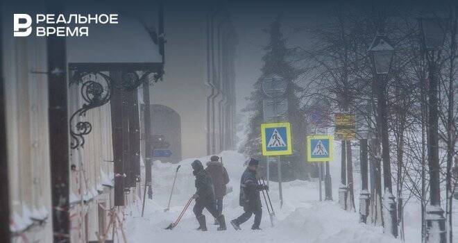 В Татарстане 19 января ожидается метель, сильный ветер и снежная каша на дорогах