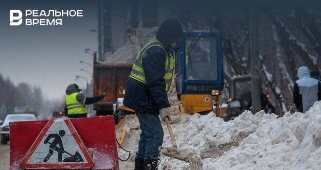 За сутки с казанских улиц вывезли больше 17,8 тысяч тонн снега