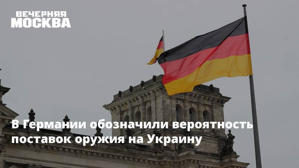 В Германии обозначили вероятность поставок оружия на Украину