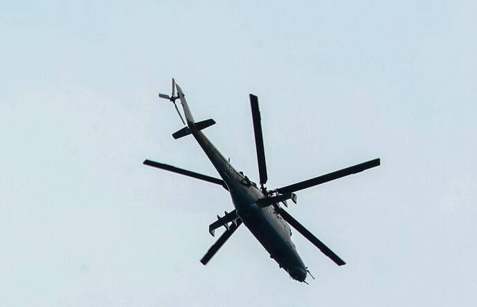 Минобороны сообщило о вынужденной посадке вертолета Ми-24