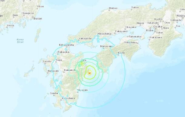 На юге Японии произошло сильное землетрясение, есть пострадавшие