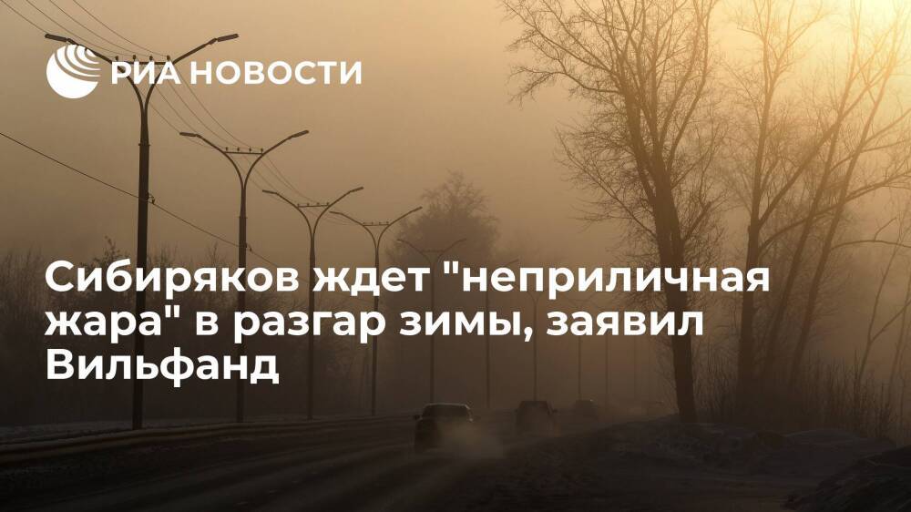 Вильфанд: температурная аномалия в Сибири до конца месяца будет достигать 20 градусов