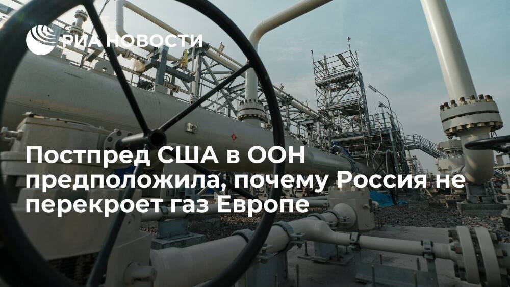 Постпред США Томас-Гринфилд: Россия не станет отключать газ Европе при введении санкций