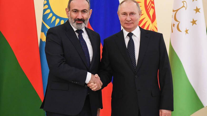 Путин и Пашинян обсудили карабахское урегулирование и сотрудничество в ОДКБ