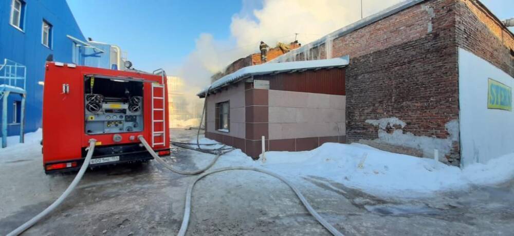 Пожар на швейной фабрике произошёл в Новосибирске