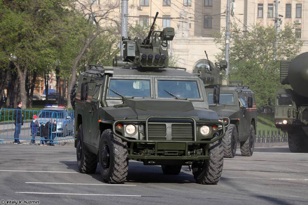 Бронеавтомобили «Тигр-М» с ДУБМ «Арбалет-ДМ» в армии России