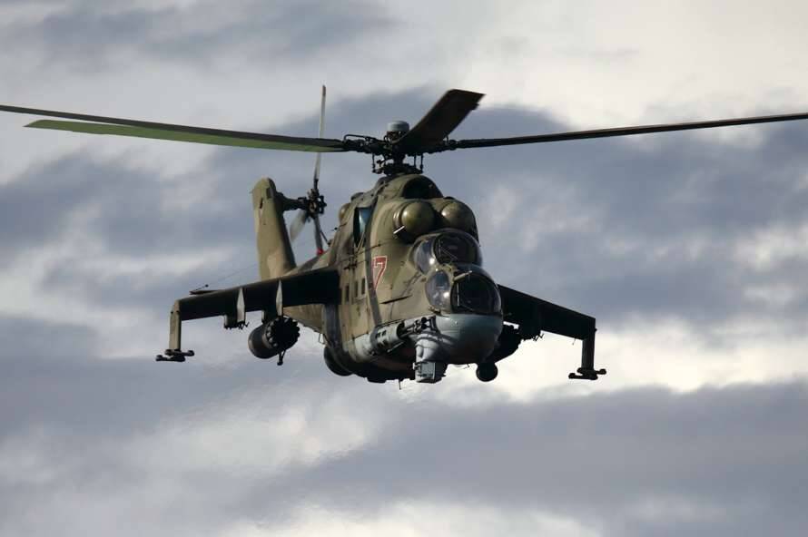 В Беларуси рухнул на землю вертолет огневой поддержки Ми-24